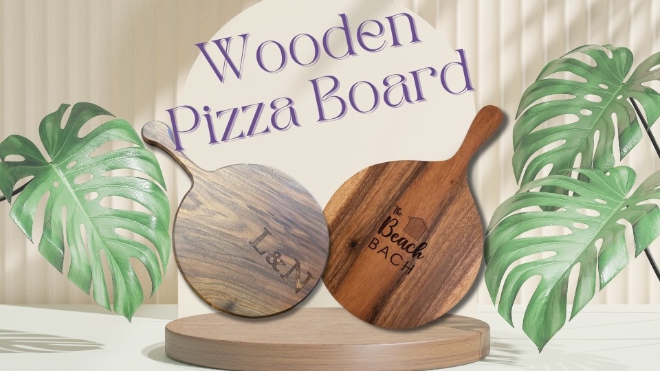 wooden pizza board