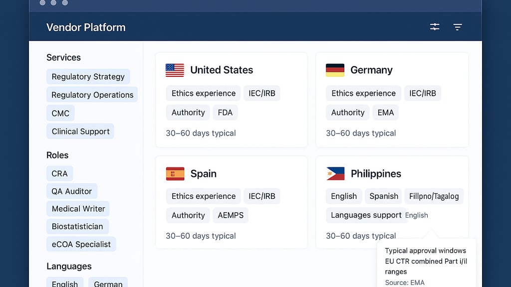 sample vendor platform