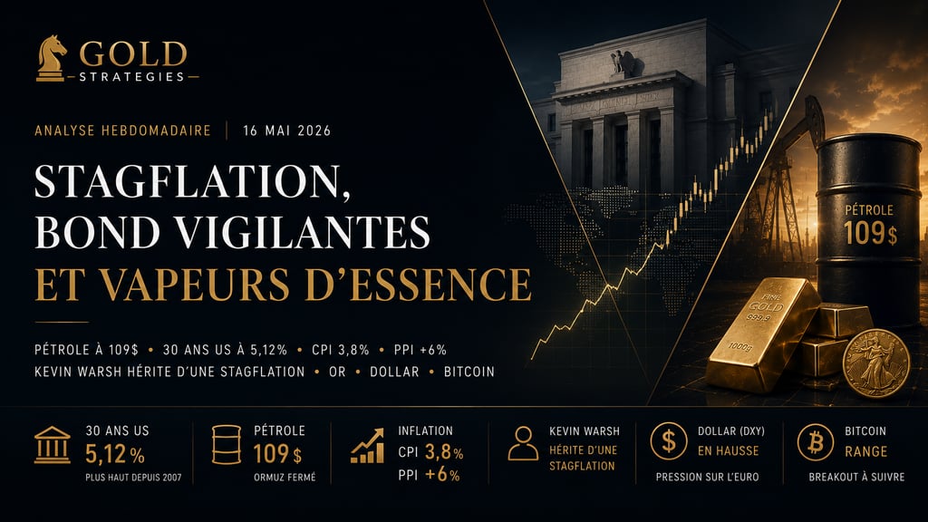 Stagflation, bond vigilantes et vapeurs d'essence : mon analyse du 16 mai 2026