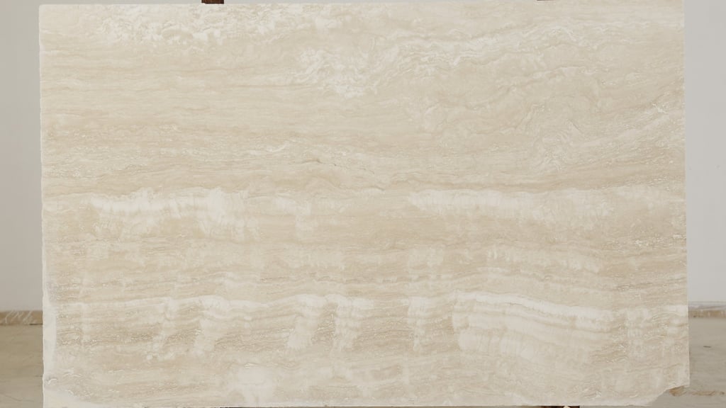 Travertine slabs, natural stone slab, Italian beige Bianco