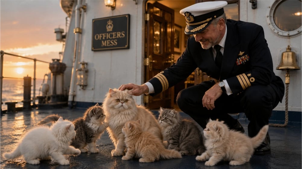 Persian Cat with Kittens