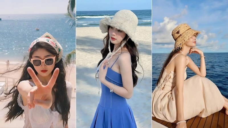 Ý tưởng chụp ảnh mùa hè tại bãi biển với váy maxi duyên dáng