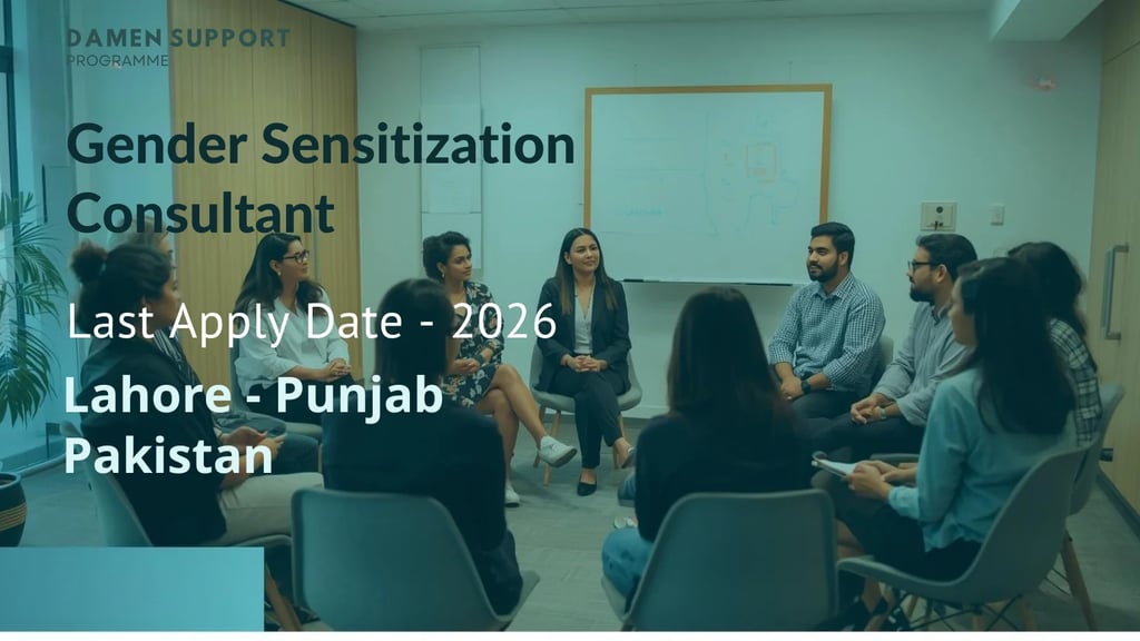 Gender Sensitization Training Consultancy Job at Damen Support Programme Lahore, Punjab – Apply 2026