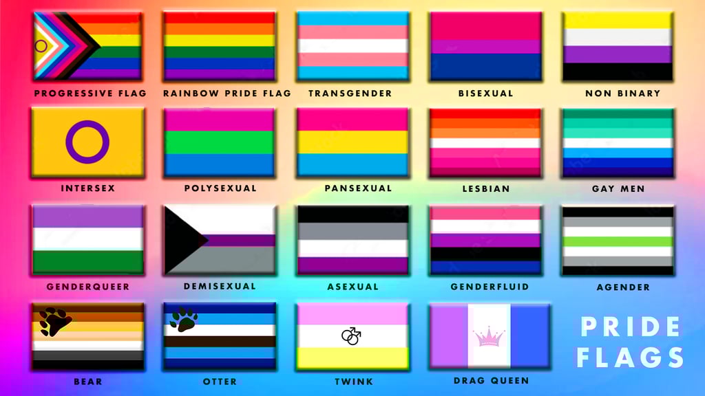 LGBTQIA+ PRIDE FLAGS