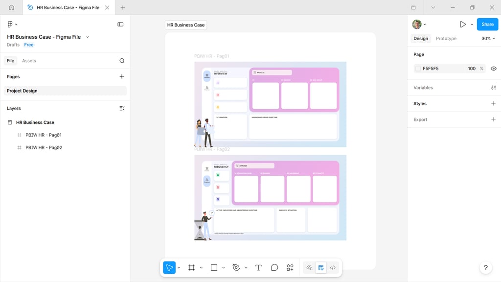 Klog HR Dashboard Design