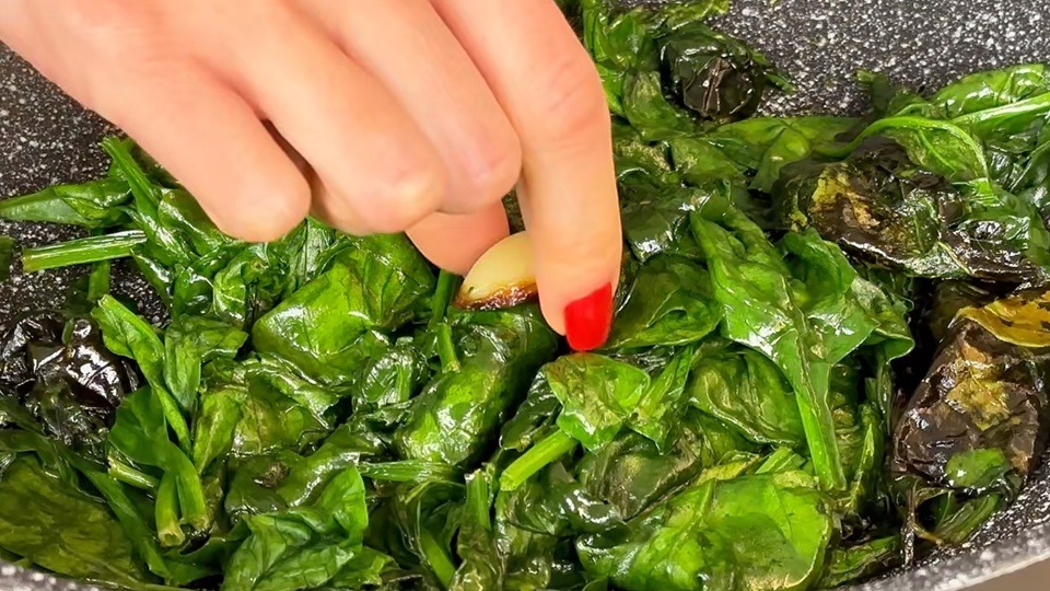Cuoci gli spinaci