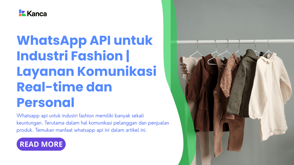 whatsapp api untuk industri fashion