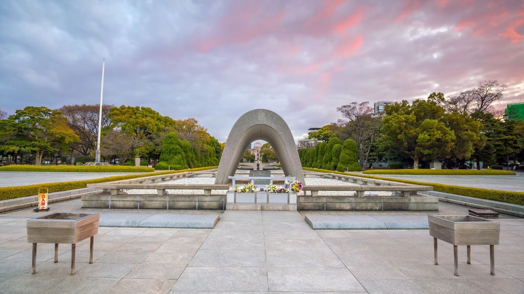 Vista do Memorial da Paz em Hiroshima.