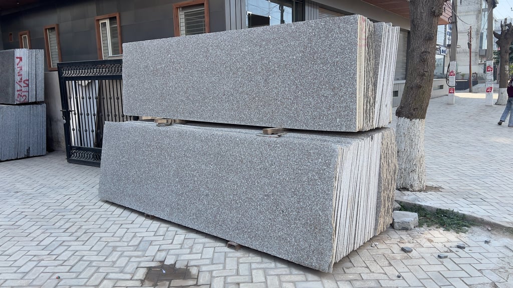 Cheema pink granite stack at gold stone granites in mohali