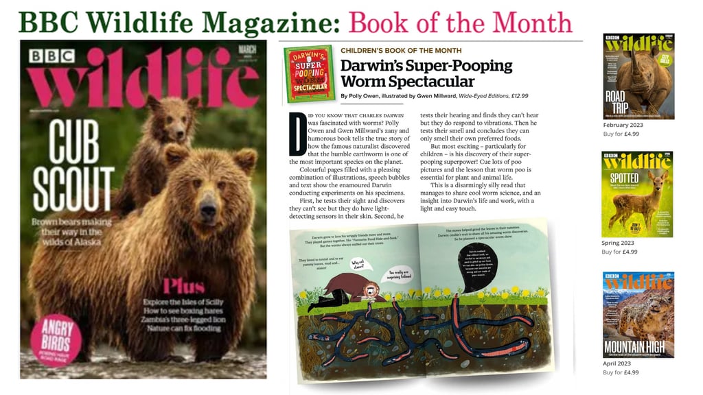 a magazine cover with a mum and baby brown bear