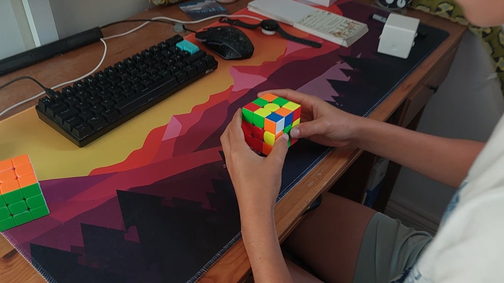 over the shoulder filming angle