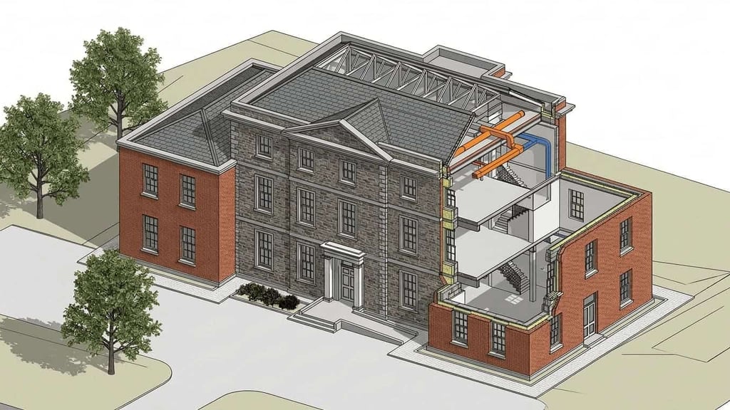 Rilievo e modello LOD300 di una scuola classificata come bene culturale