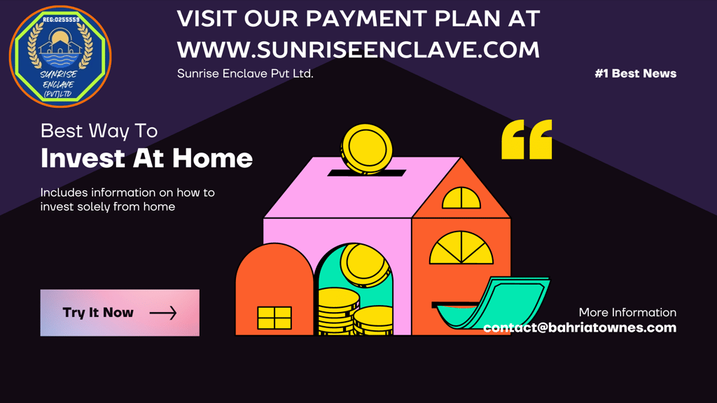 a house with a house with a coin in the foreground and a house with