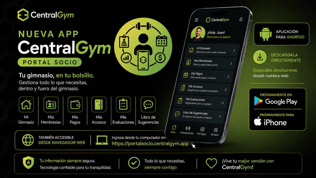 CentralGym Portal Socio