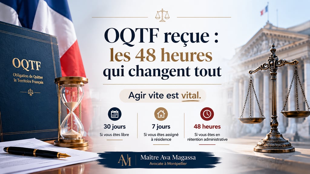 oqtf 48H pour agir avec ava magassa avocate montpellier