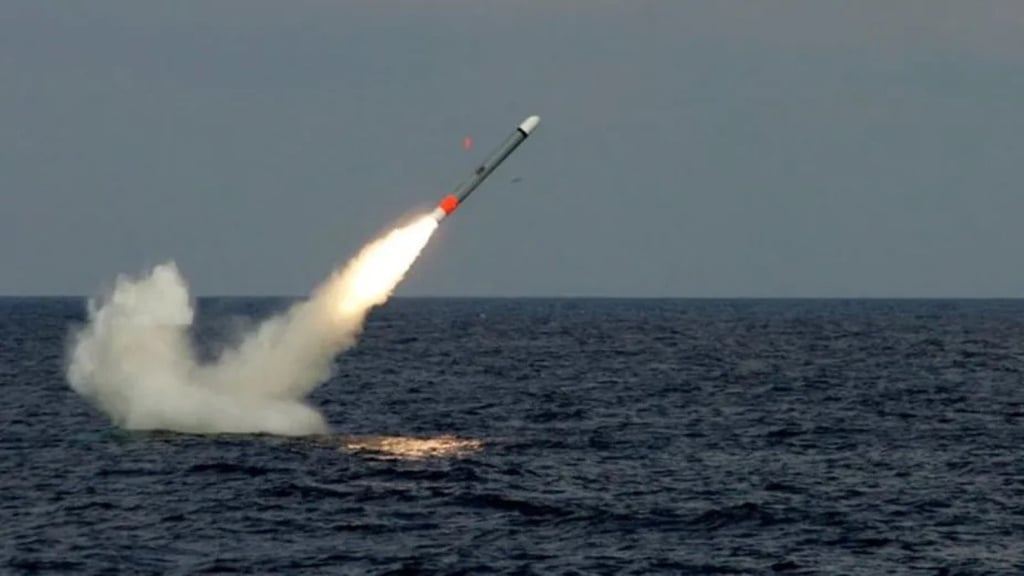 a missile - fired missile on a missile