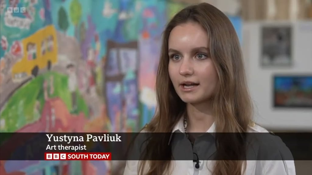 Still from a BBC feature of Sunflower Dreams Project