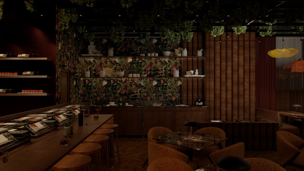 Luxury fine dining interior design Dubai UAE