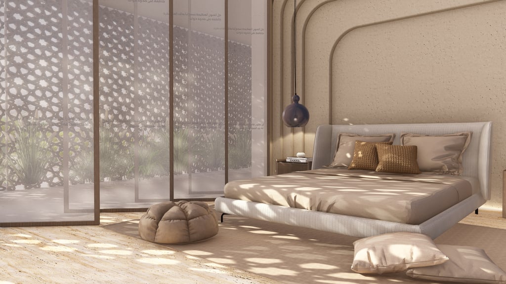 Modern bedroom  in House of the Future 2024 designed by Moori Interiors