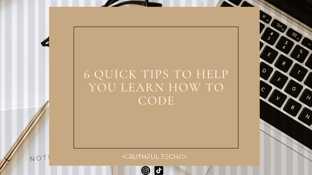quick tips to learn how to code
