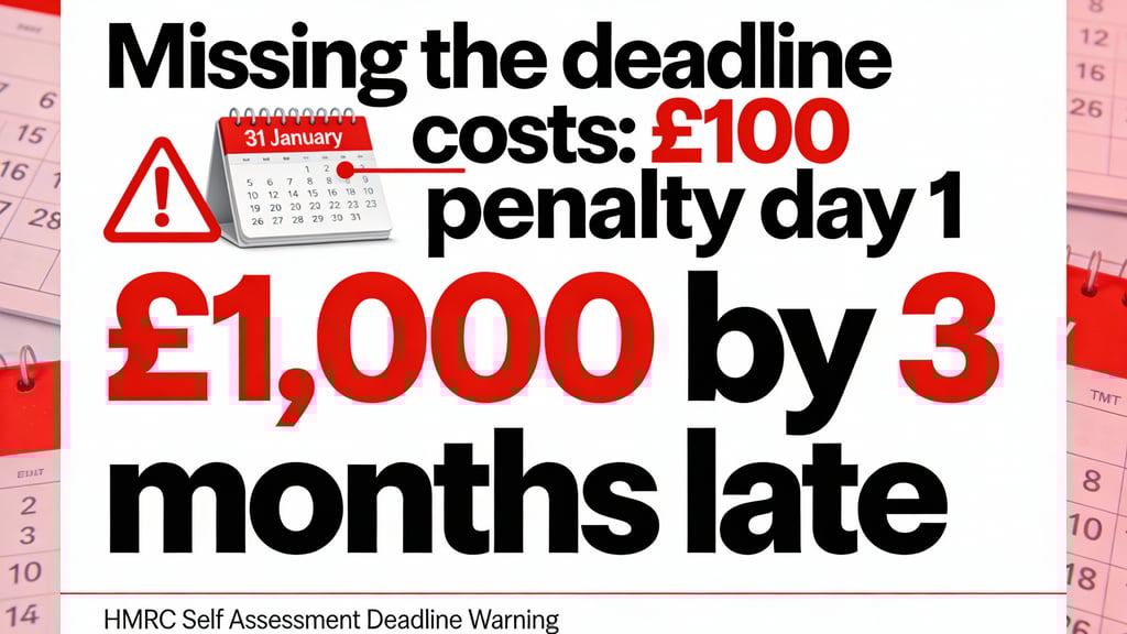 Critical: Self Assessment Deadline Penalty Warning – Don't Miss 31 January