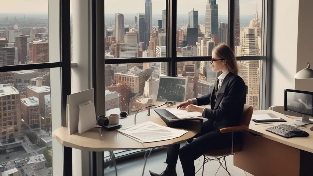 Professional UK accountant meticulously analyzing corporate tax credit documentation and financial r