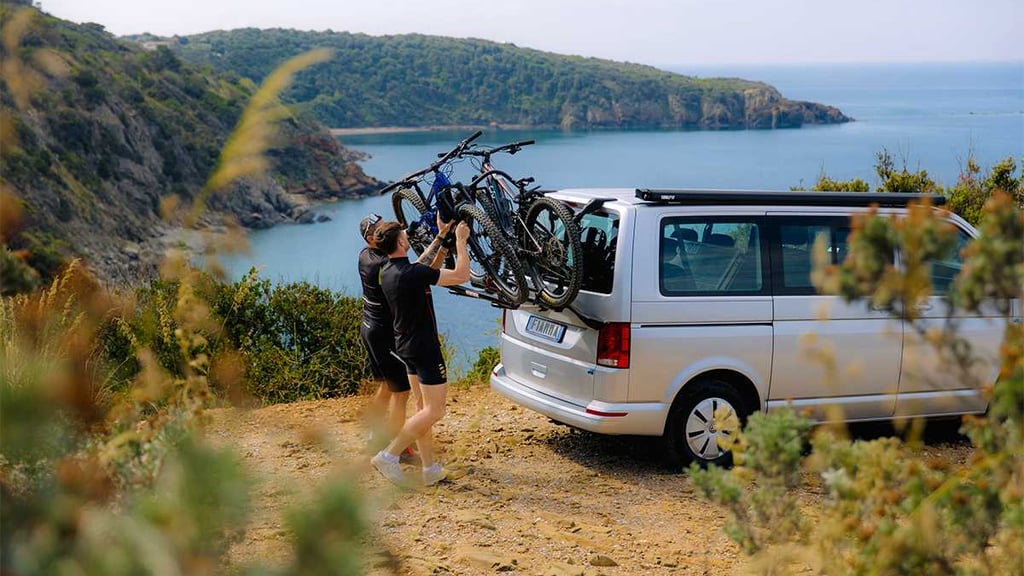 minivan bike carrier fiamma black