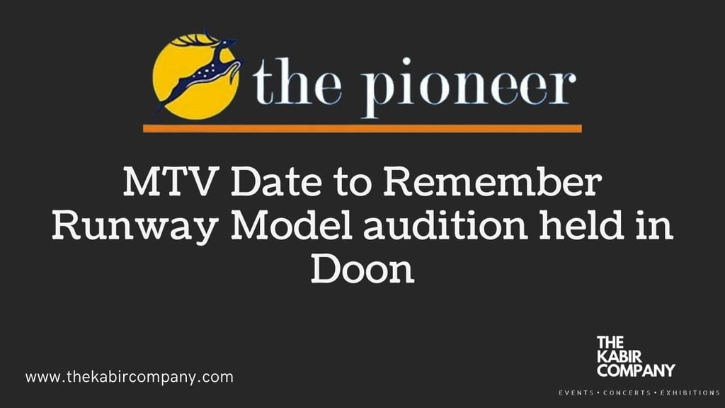 MTV Date to Remember Runway Model audition held in Doon