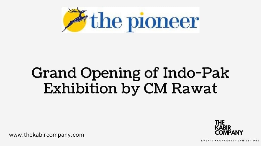 Grand Opening of Indo-Pak Exhibition by CM Rawat