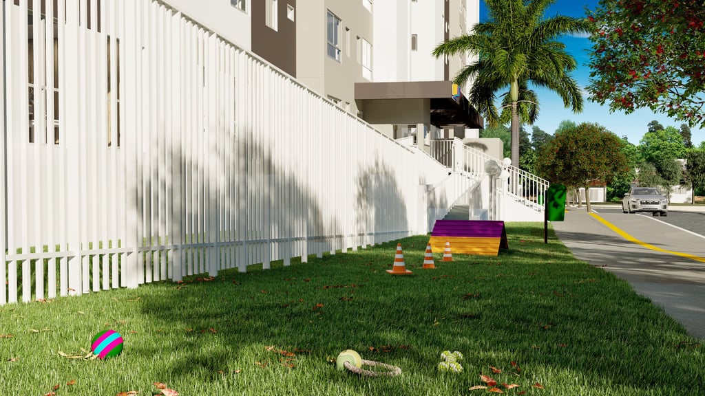 a colorful kite flying over a grassy field