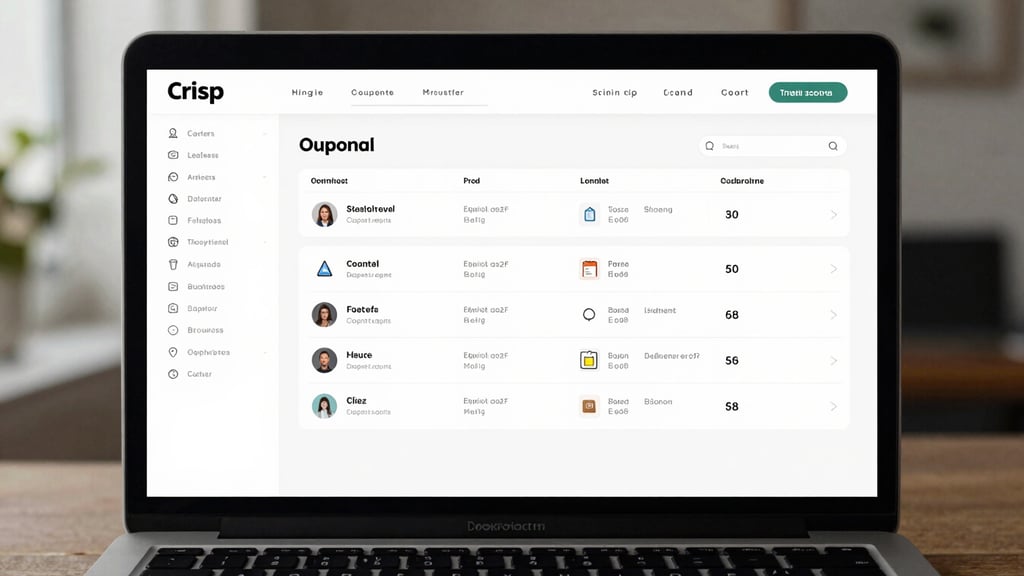 Crisp mockup of a modern web application dashboard on a desktop screen, clean slate gray interface, natural daylight glow.