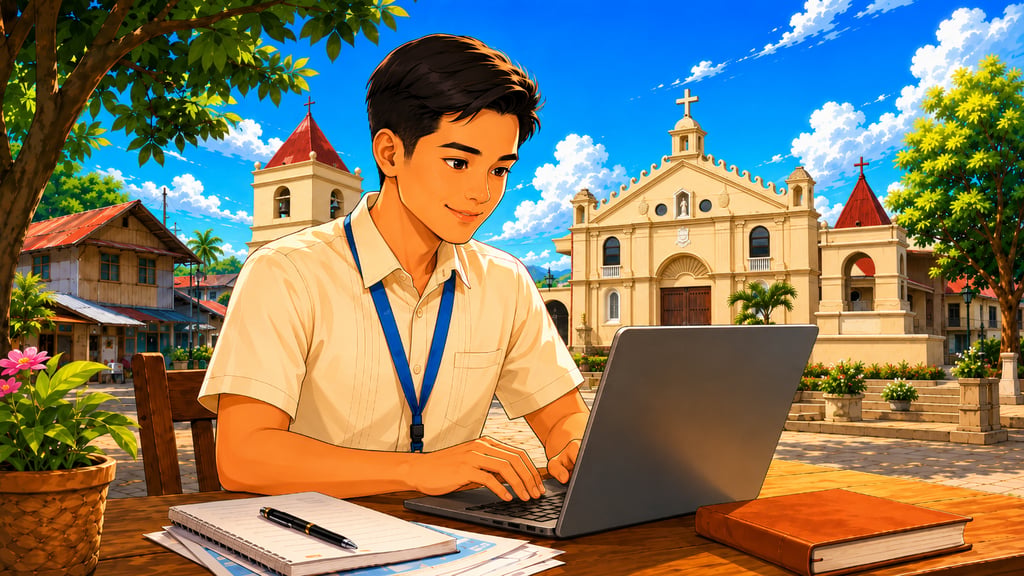 young teacher in balangiga