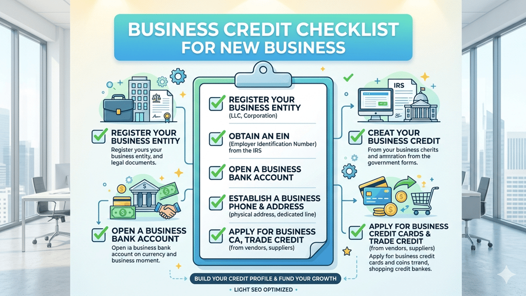 Business Credit Checklist for New Business