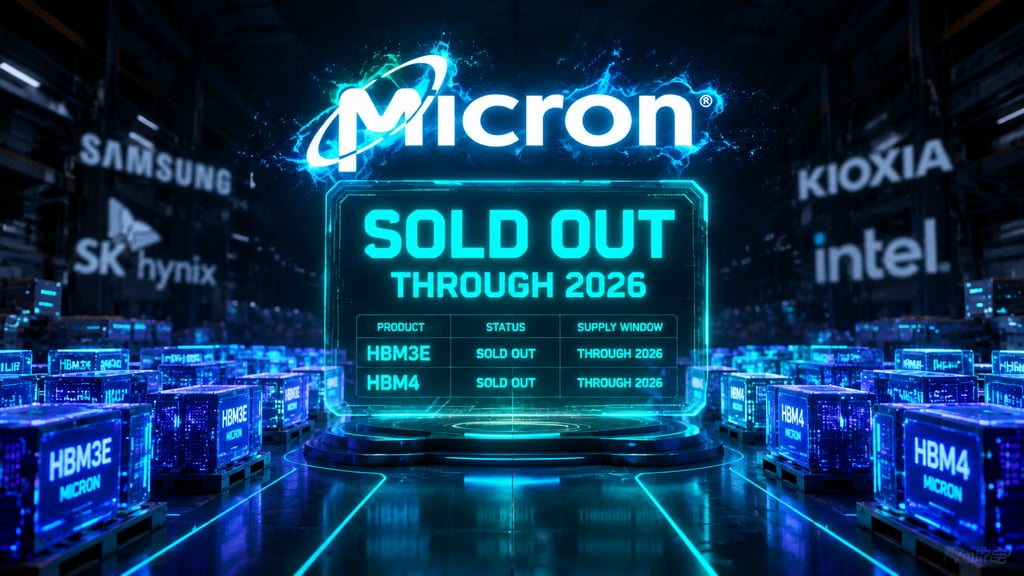 Micron Technology HBM market share vs peers 2026.