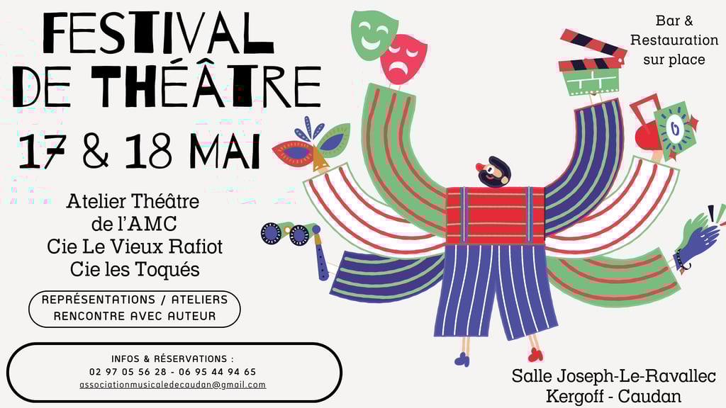 Banderole du Festival de théâtre de l'AMC