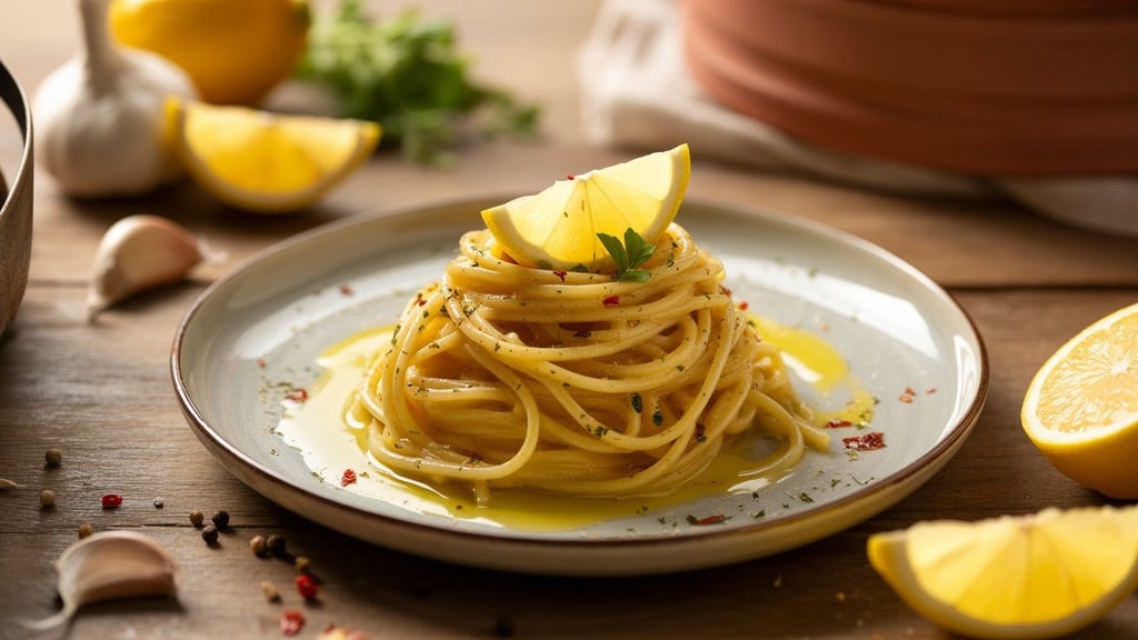 Macarrão-Alho-e-Óleo-com-Toque-de-Limão-Siciliano