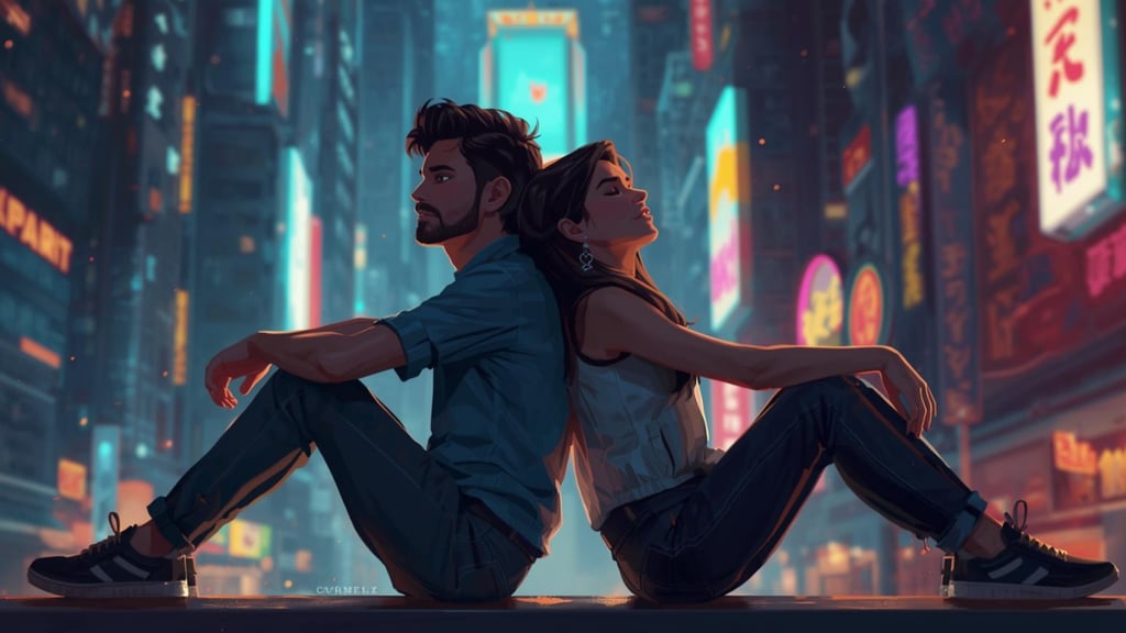 Couple reflecting on emotional distance in relationships, Friend Indeed emotional support resource