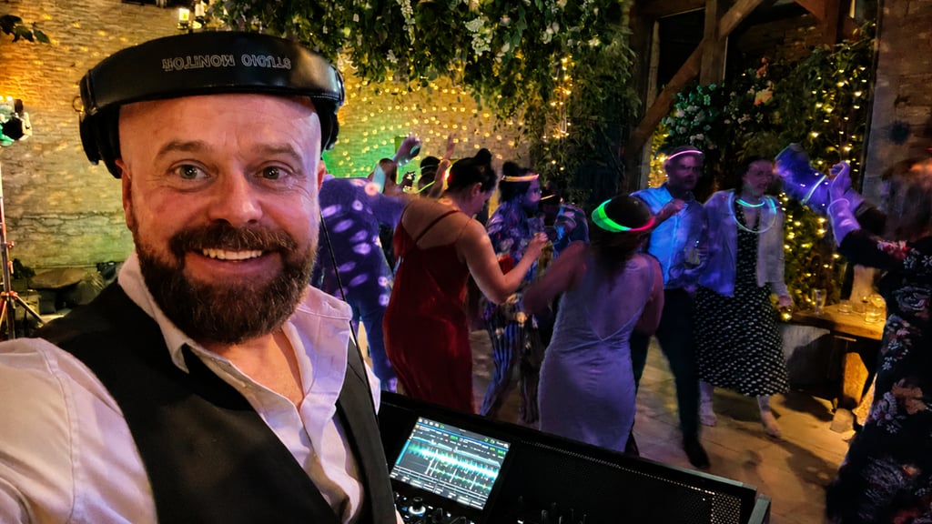 Wedding DJ at Stone Barn - Funkomatic playing dance music
