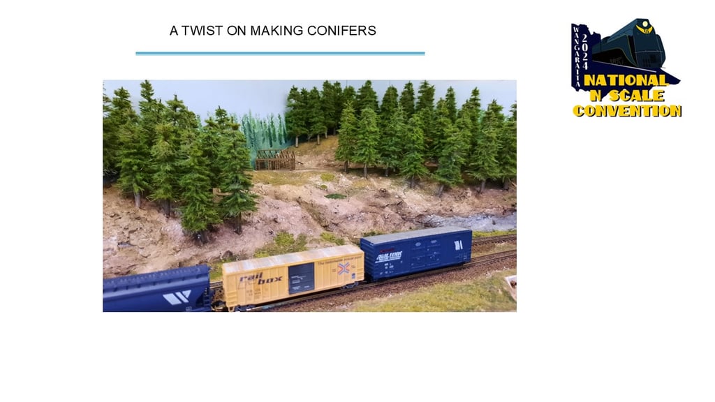 A stand of conifers on the Cascade Union Railway layout