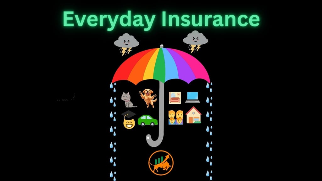 umbrella protecting pets home car family from rain