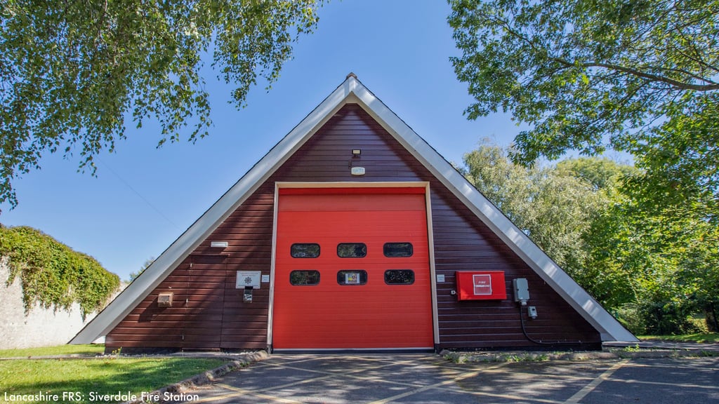 Lancashire Fire and Rescue Service Silverdale fire station, triangle fire station