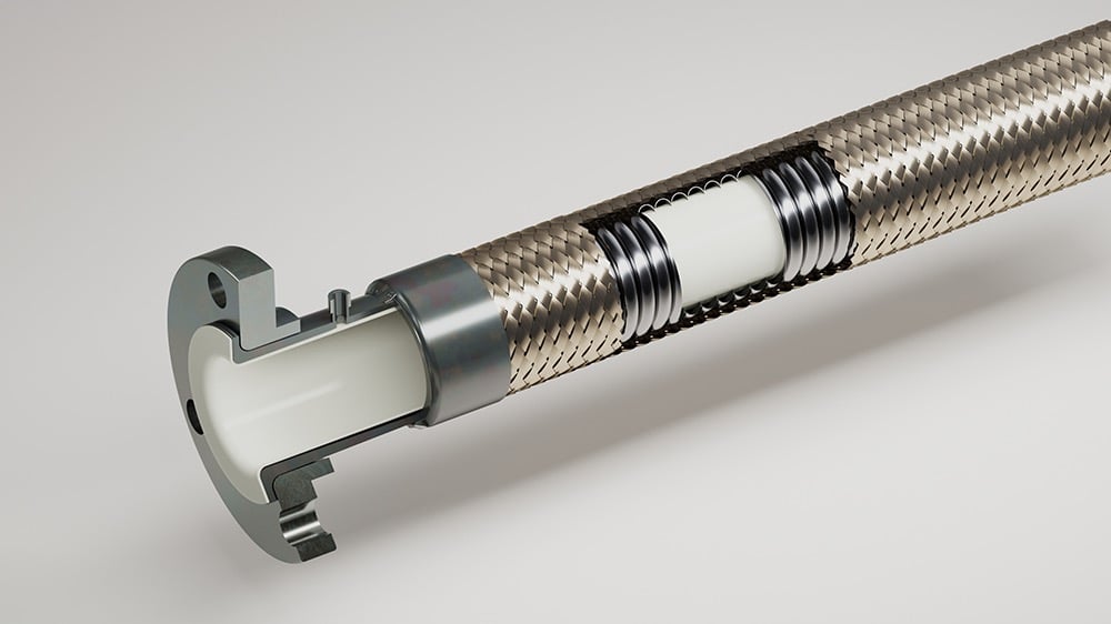 PTFE Lining, SS Flexible Hose