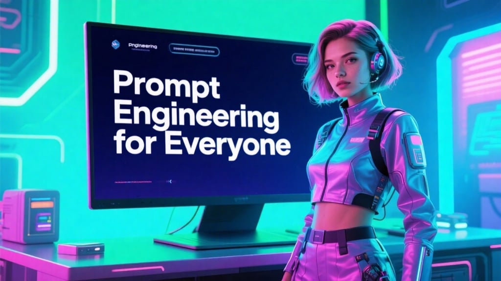 a woman in a futuristic suit standing in front of a computer screen
