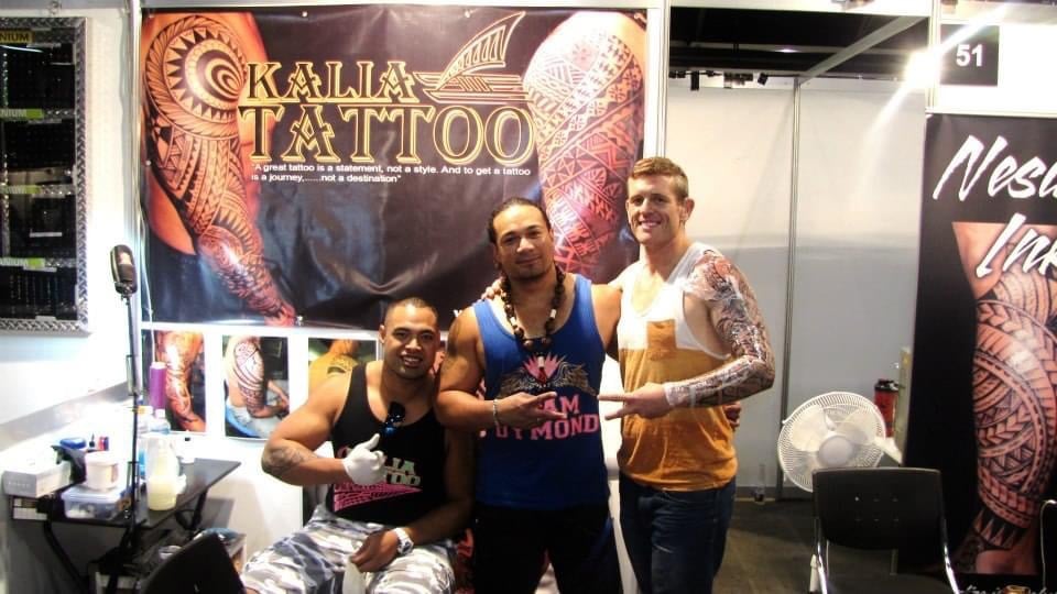 Polynesian tattoo artist Carl Cocker, Vili  Cocke, Sydney Tattoo Convention, Team Dymond