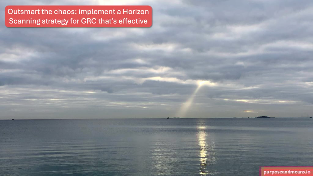 Beginner's Guide to Horizon Scanning in GRC