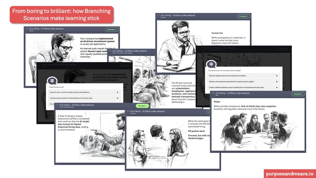 Branching scenarios