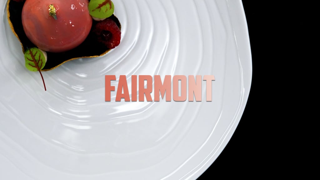 plat gastronomique du fairmont Geneva
