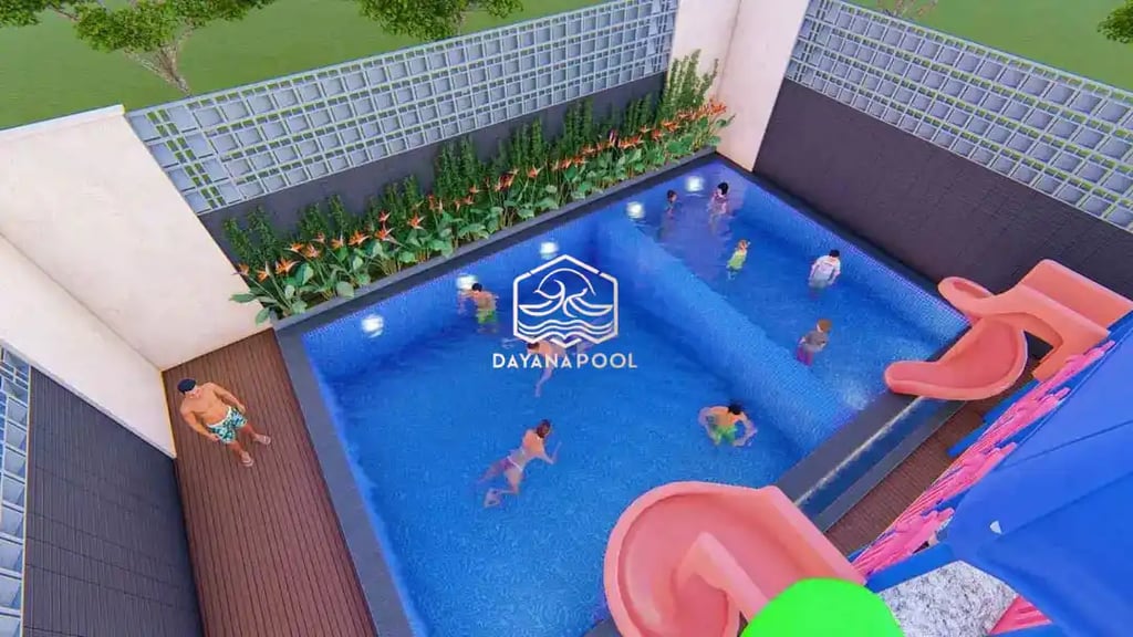 gambar 3 d kolam renang minimalis oleh dayanapool