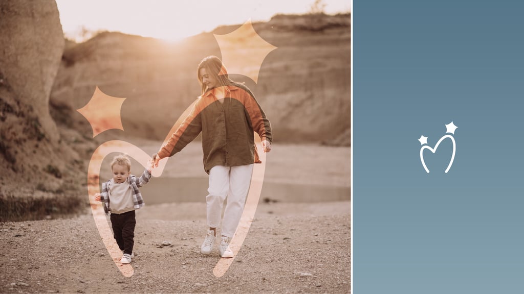 Cute and gentle Logo and Brand Identity for baby store Mommy's Hero, concept idea, Mother and Baby