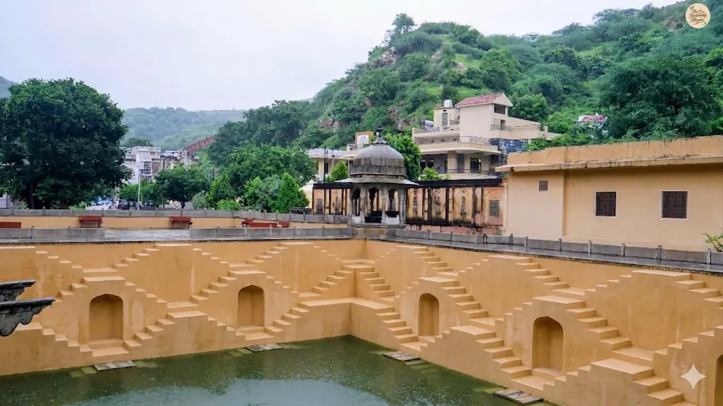 Visit Panna Meena Ka Kund in Jaipur, a historic stepwell known for its symmetrical stairways near Amber Fort.